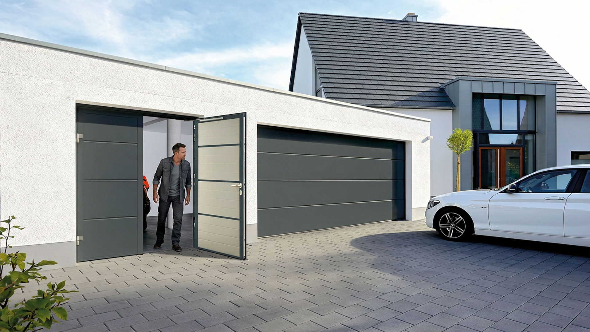 Garage door colours and finishes